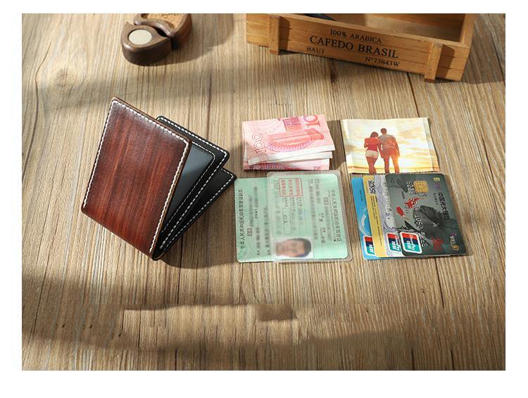 Handmade Leather Mens Licenses Wallet Personalize Bifold License Card Wallets for Men