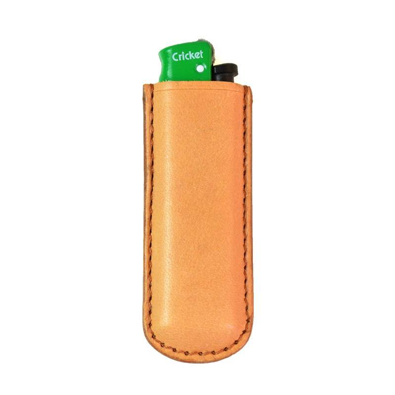 Handmade Cricket Brown Leather Lighter Case Leather Cricket Lighter Holder Leather Cricket Lighter Covers For Men