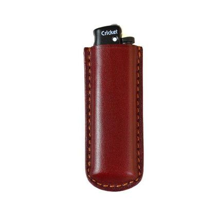 Handmade Cricket Brown Leather Lighter Case Leather Cricket Lighter Holder Leather Cricket Lighter Covers For Men