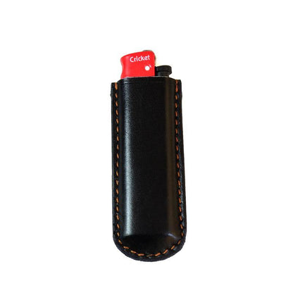 Handmade Cricket Brown Leather Lighter Case Leather Cricket Lighter Holder Leather Cricket Lighter Covers For Men