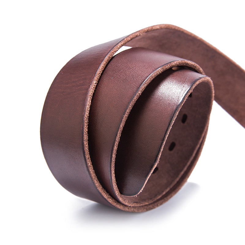 Handmade Men Leather Belt Belt Brown Pin Belt Buckle Belt Casual Belt for Men