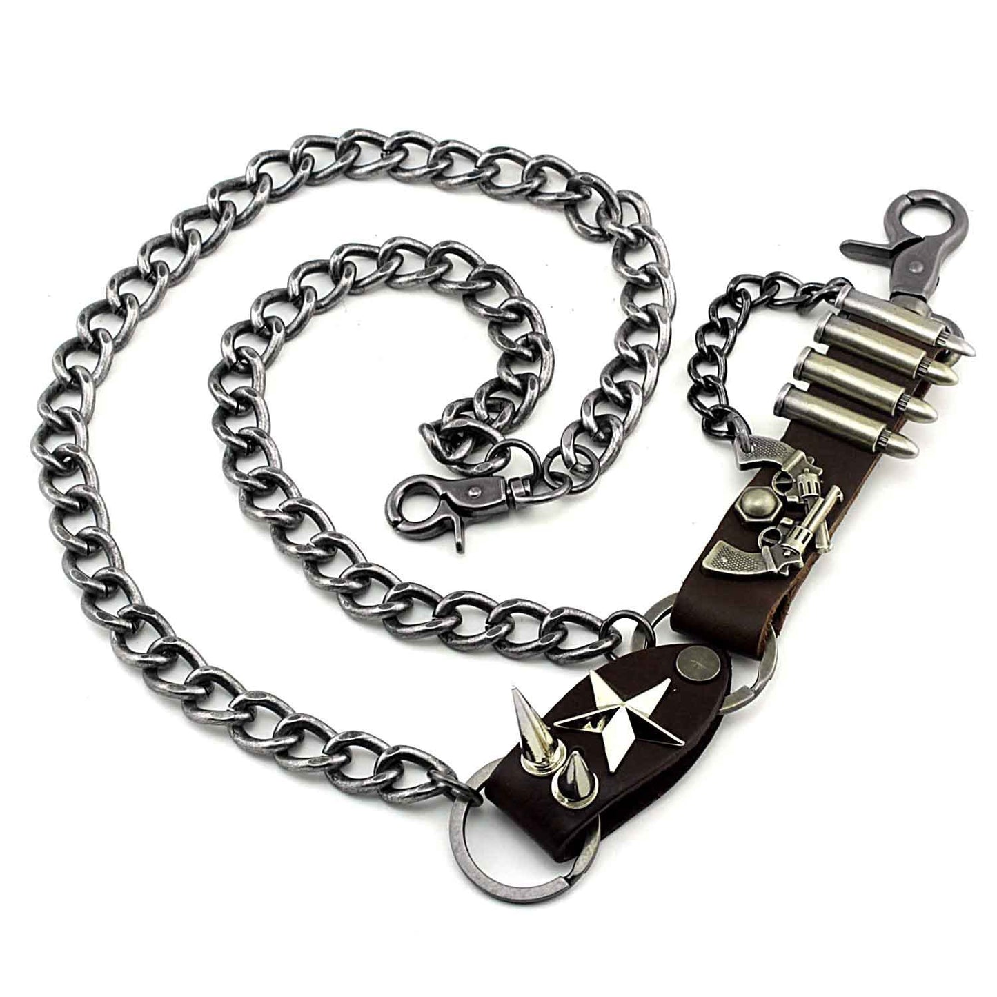 Badass Biker Heavy Metal Double Pants Chain Wallet Chain Motorcycle Punk Chain For Men