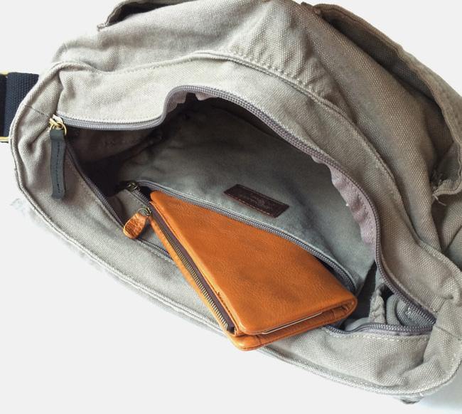 Gray Canvas Messenger Bag Gray Canvas Shoulder Bag Mens Cycling Bag For Men