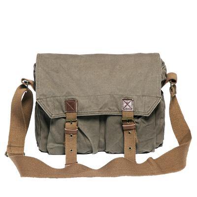 Khaki Canvas Messenger Bag Khaki Canvas Shoulder Bag Mens Cycling Bag For Men