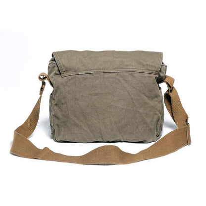 Khaki Canvas Messenger Bag Khaki Canvas Shoulder Bag Mens Cycling Bag For Men