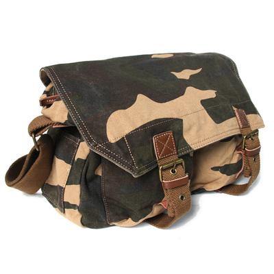 Khaki Canvas Messenger Bag Khaki Canvas Shoulder Bag Mens Cycling Bag For Men