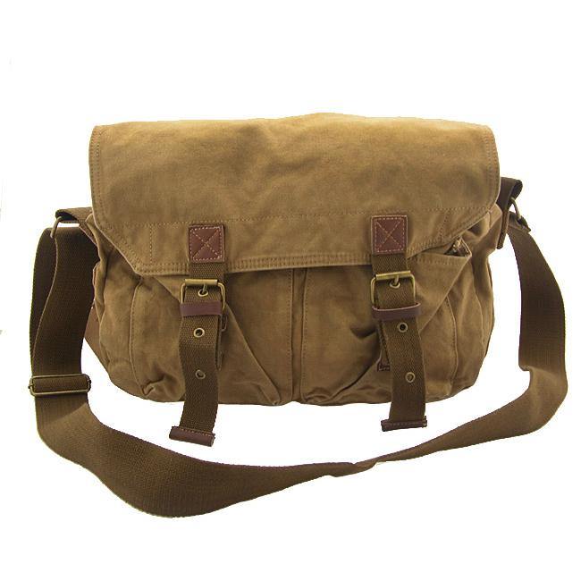 Gray Canvas Messenger Bag Gray Canvas Shoulder Bag Mens Cycling Bag For Men