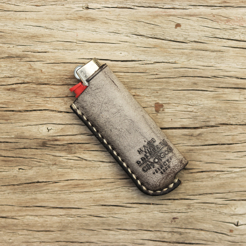 Leather Bic Lighter Case Leather Cricket Lighter Holder Leather Lighter Covers For Men