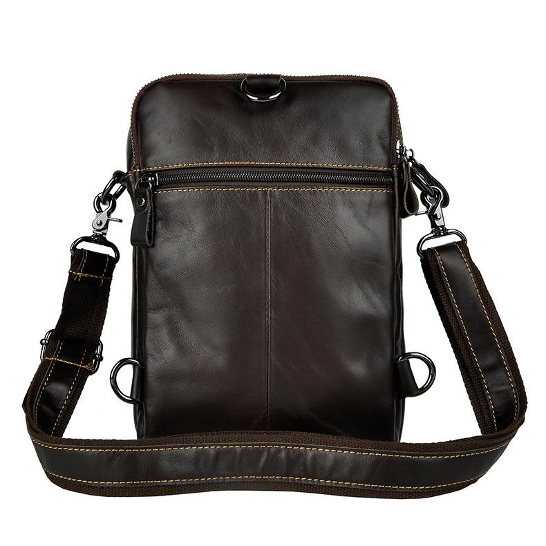 Leather Mens Cool Sling Bag Crossbody Bag Waist Bag for men