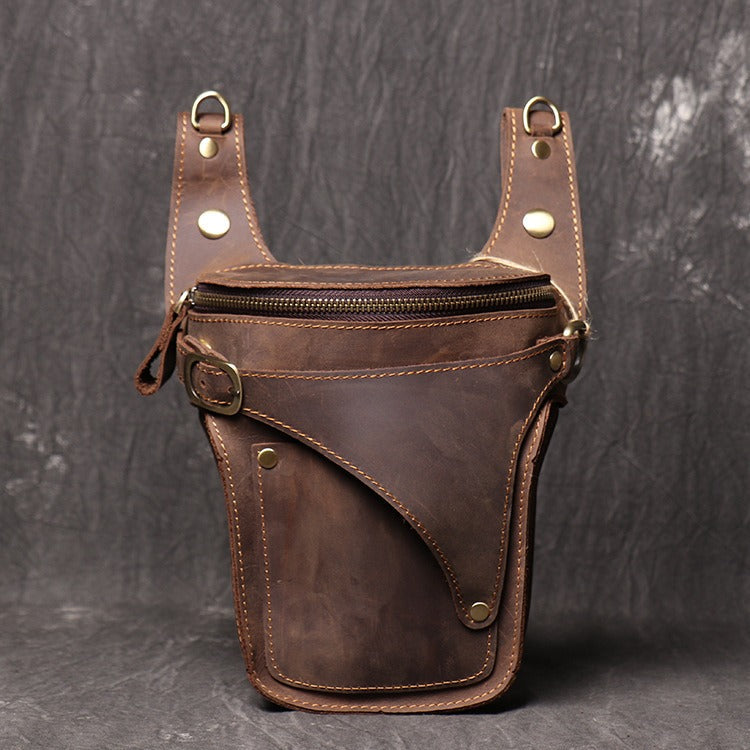 MEDIEVAL LEATHER Belt Pouch Small VIKING Messenger Bag Waist Bag LARP RENAISSANCE Fanny Pack