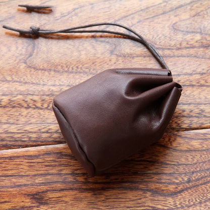 Medieval Renaissance Small Leather Pouch Celtic Viking Coin Pouch Steampunk Drawstring Purse For Men Women Larp Cosplay