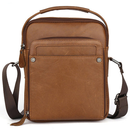 Mens Vertical Messenger Bags Black Leather Ipad Vertical Side Bags Courier Bag For Men