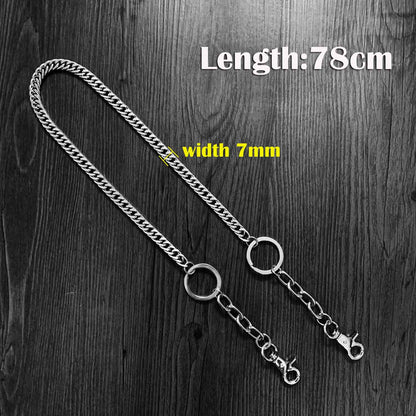 Cool Silver Long Mens Womens Pants Chain Wallet Chain Long Biker Wallet Chain For Men