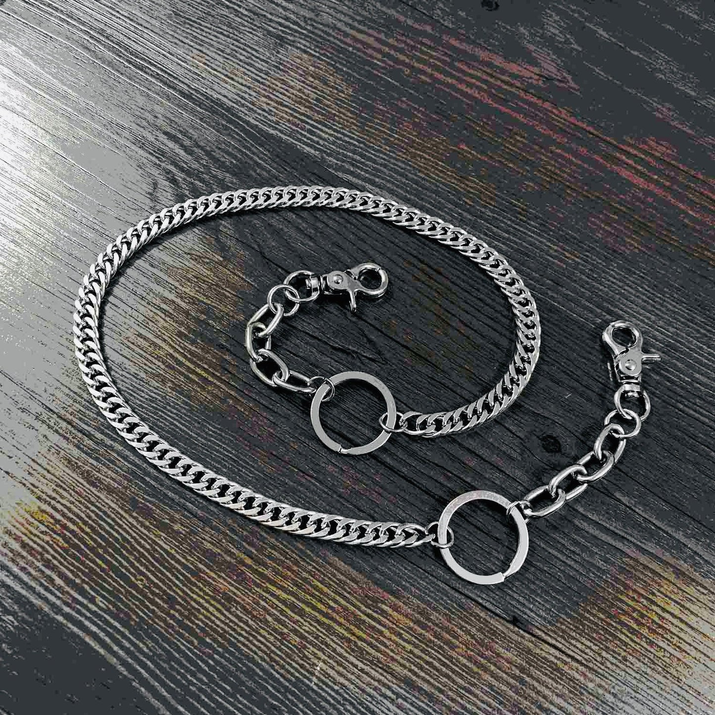 Cool Silver Long Mens Womens Pants Chain Wallet Chain Long Biker Wallet Chain For Men