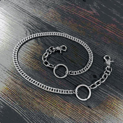 Cool Silver Long Mens Womens Pants Chain Wallet Chain Long Biker Wallet Chain For Men