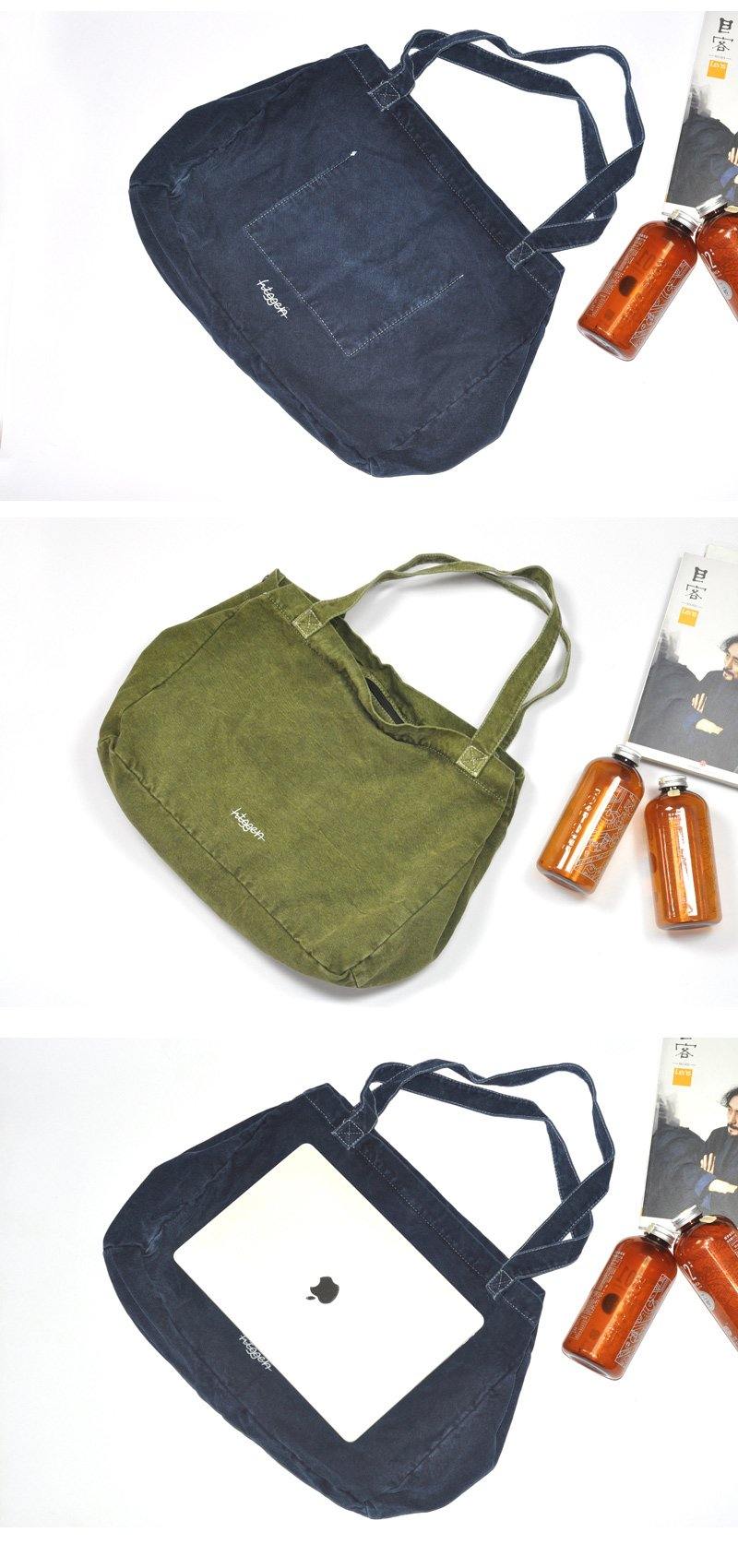 Navy Blue Canvas Mens Denim Bag Tote Bag Messenger Bag Army Green Denim Tote Shoulder Bag For Men and Women