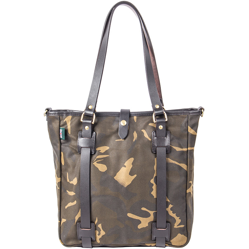 Waxed Canvas Mens Womens Handbag 14'' Tote Bag Camouflage Shoulder Bag Tote Purse For Men