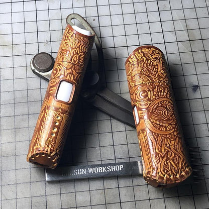 Handmade Leather Totem Mens Kt&g Lil Mini Cigarette Case Kt&g Lil Mini Holder for Men