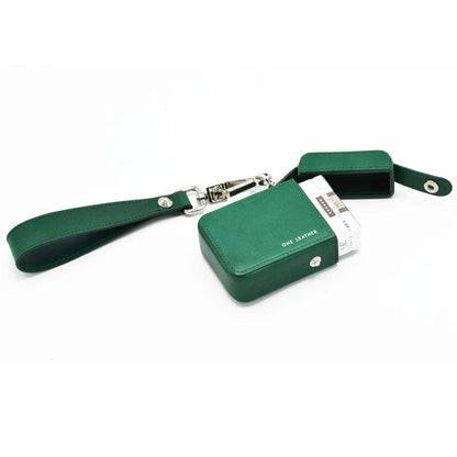 Cute Green Leather Womens 20pcs Cigarette Holder Case Wristlet Cigarette Case for Women