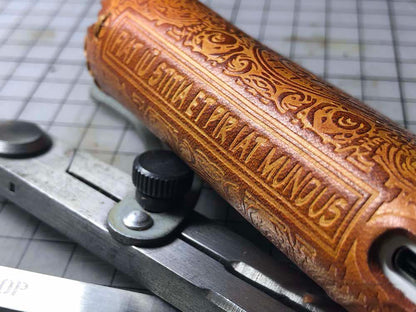 Handmade Tooled Constandine Leather Mens IQOS 3.0 Cigarette Case IQOS3.0 Holder for Men