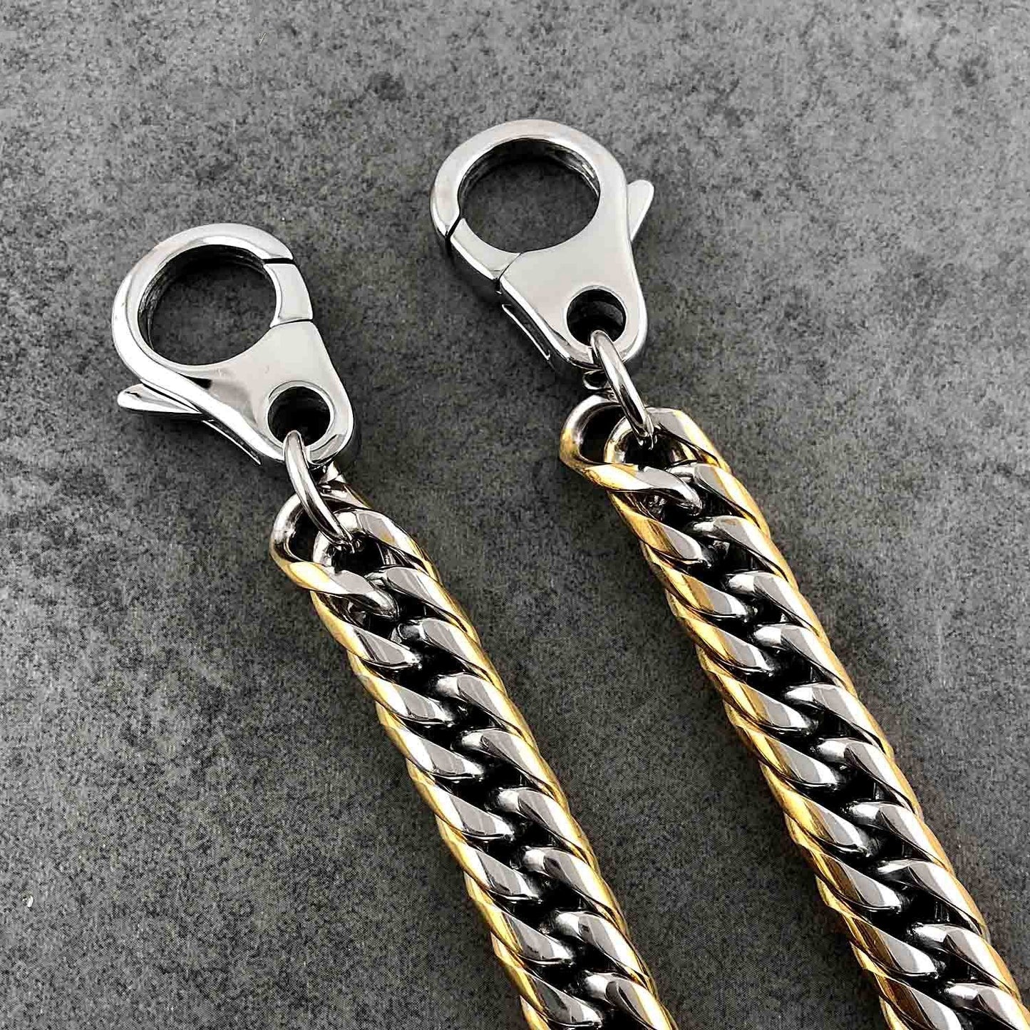 SOLID STAINLESS STEEL BIKER SILVER GOLD WALLET CHAIN 18¡®a€?LONG PANTS CHAIN Jeans Chain Jean Chain FOR MEN