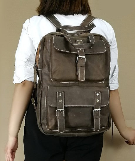 Vintage Mens Backpacks Laptop Backpack Travel Backpack Bags for Men