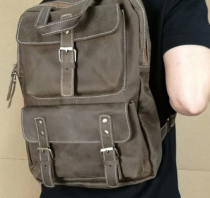 Vintage Mens Backpacks Laptop Backpack Travel Backpack Bags for Men