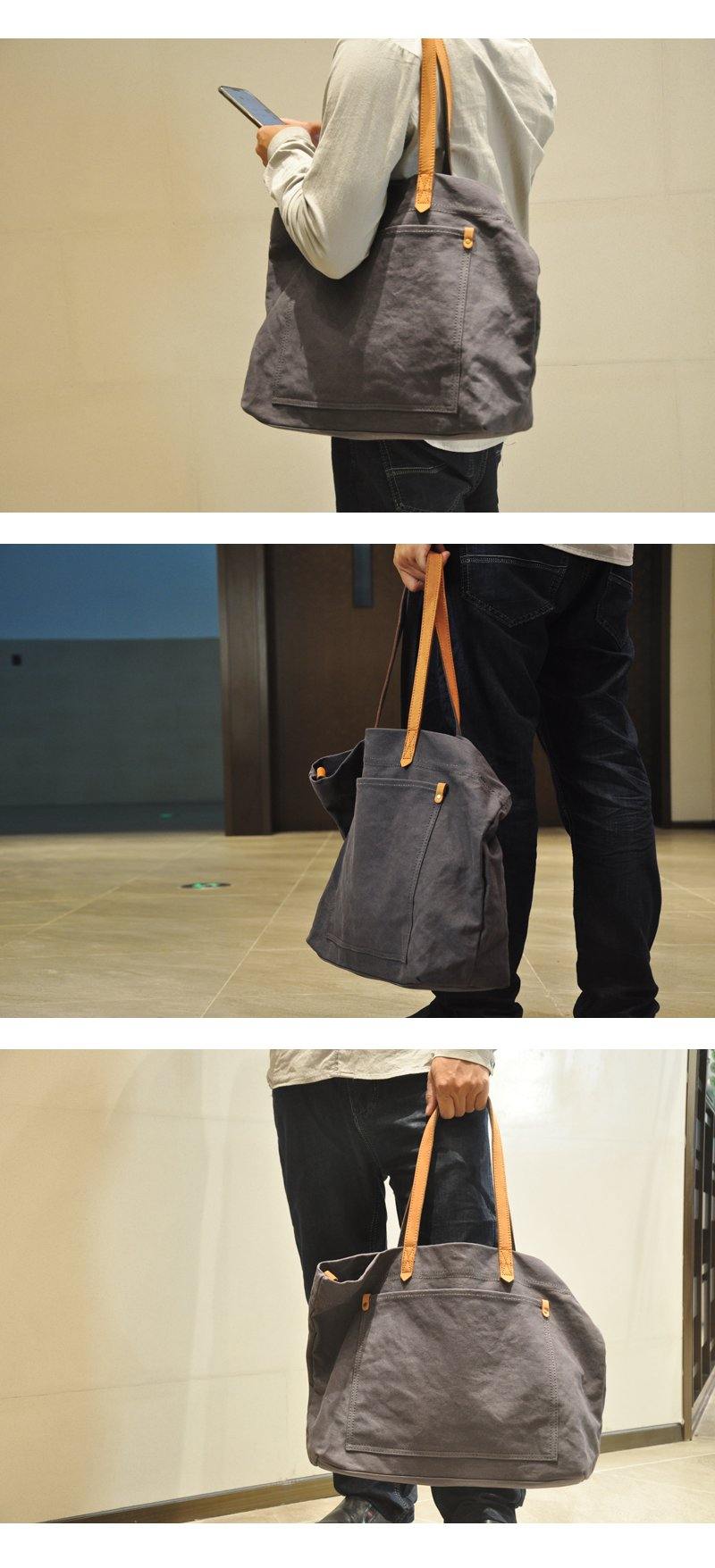 Simple Canvas Mens Womens Tote Shoulder Bags Messenger Handbag Camel Tote Side Bag For Men and Women