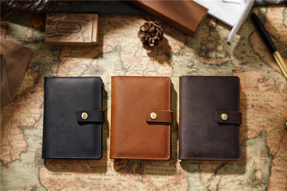 Slim Men's Leather Passport Wallet Compact Bifold Travel Wallet Ticket Wallet For Men