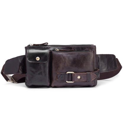 Leather Mens Fanny Pack Belt Bag Waist Bags Hip Pack Bum Pack For Men