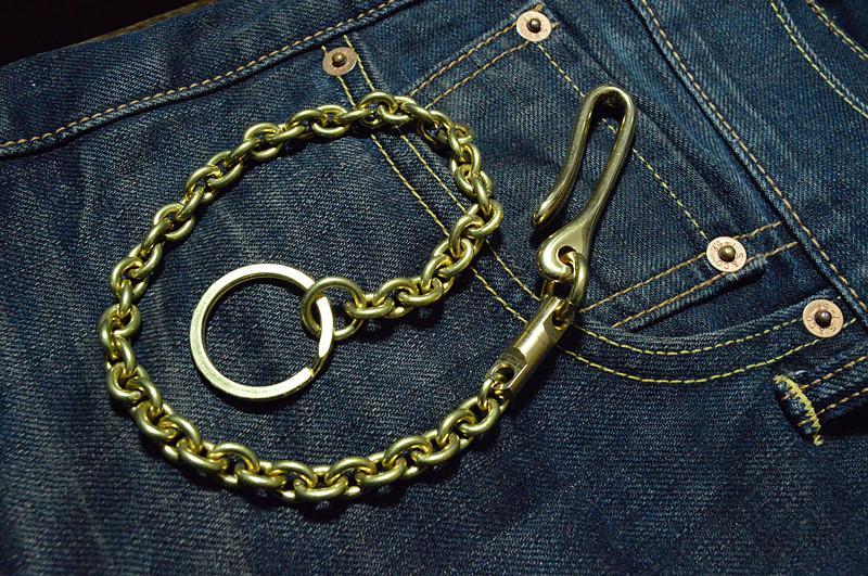 Solid Brass Cool Punk Rock Wallet Chain Biker Trucker Wallet Chain Trucker Wallet Chain for Men