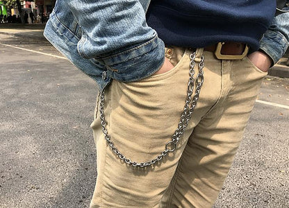 Solid Stainless Steel Cool Punk Rock Wallet Chain Biker Trucker Wallet Chain Trucker Wallet Chain for Men