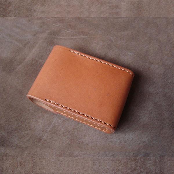 Cool Brown Leather Mens Cigarette Case Cigarette Holder Case for Men