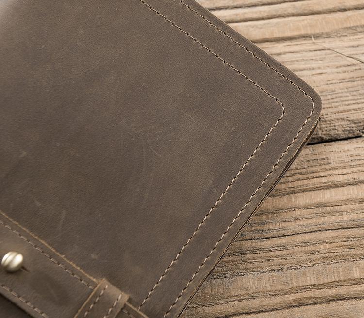 Handmade Leather Mens Travel Wallet Passport Leather Wallet Long Phone Wallets for Men