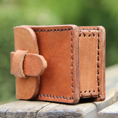 Cool Leather Mens Cigarette Case with Belt Loop Handmade Cigarette Holder for Men