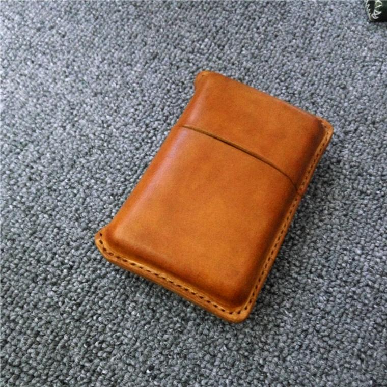 Cool Leather Mens Cigarette Holder Case Vintage Custom 20pcs Cigarette Case for Men