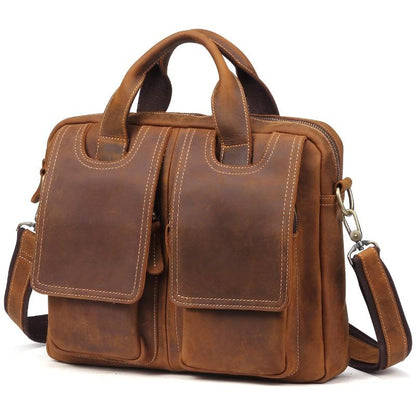 VINTAGE LEATHER MENS LARGE BRIEFCASES BUSINESS BRIEFCASEs COOL SHOULDER BAG HANDBAGS FOR MEN