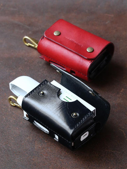 Cool Leather Mens IQOS Cigarette Case With Belt Clip IQOS Holder for Men