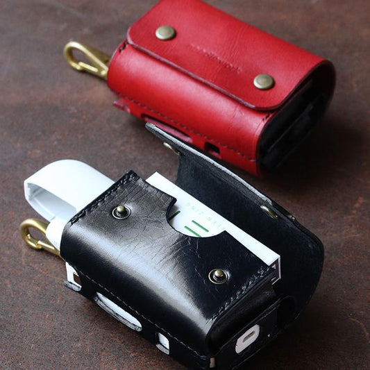 Cool Leather Mens IQOS Cigarette Case With Belt Clip IQOS Holder Belt Loop for Men