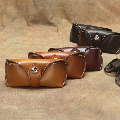 Handmade Mens Leather Glasses Case Glasses Box Glasses Holder For Men