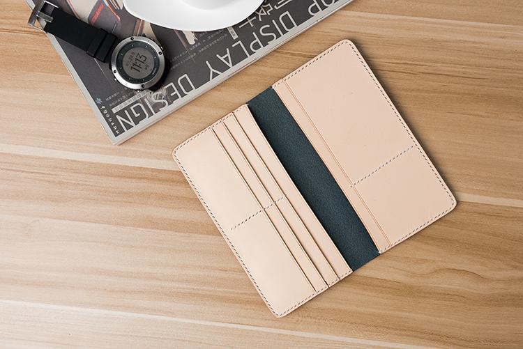 Handmade Leather Mens Clutch Wallet Cool Leather Wallet Long Phone Wallets for Men Women