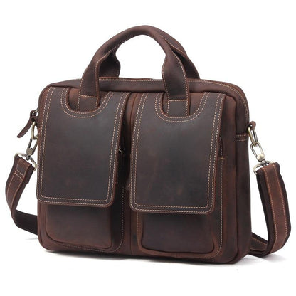 VINTAGE LEATHER MENS LARGE BRIEFCASES BUSINESS BRIEFCASEs COOL SHOULDER BAG HANDBAGS FOR MEN