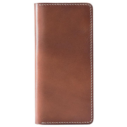 Handmade Leather Mens Clutch Wallet Cool Leather Wallet Long Phone Wallets for Men