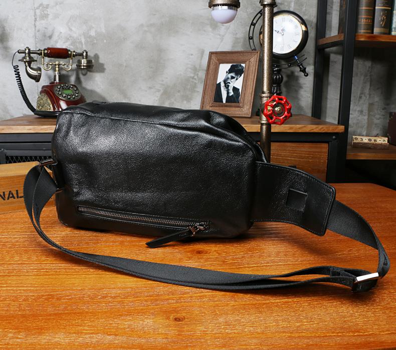 Leather Mens Sling Bag Sling Shoulder Bag Sling Backpack for men