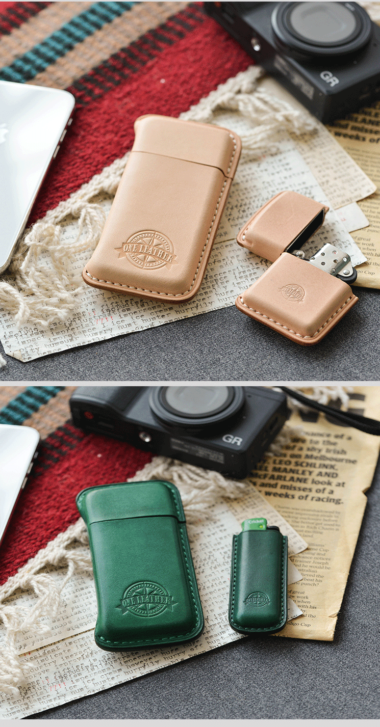 Handmade Brown Leather Womens 10pcs Cigarette Holder Case Cool Custom Cigarette Case for Women