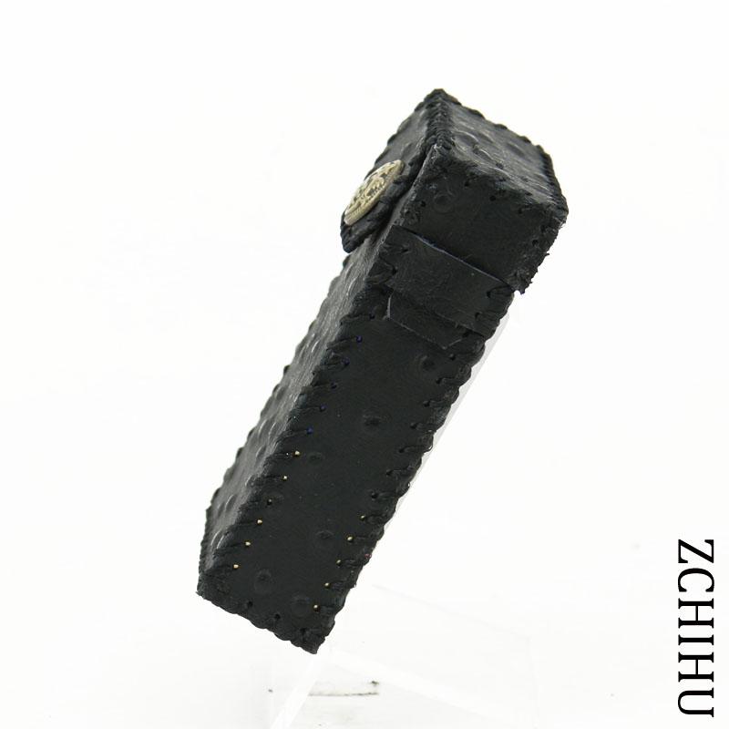 Handmade Cool Leather Mens Vintage Black Cigarette Holder Case Cigarette Holder for Men