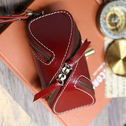 Unique Leather Key Case Car Key Wallet Men's Coin Holders Change Holder For Women